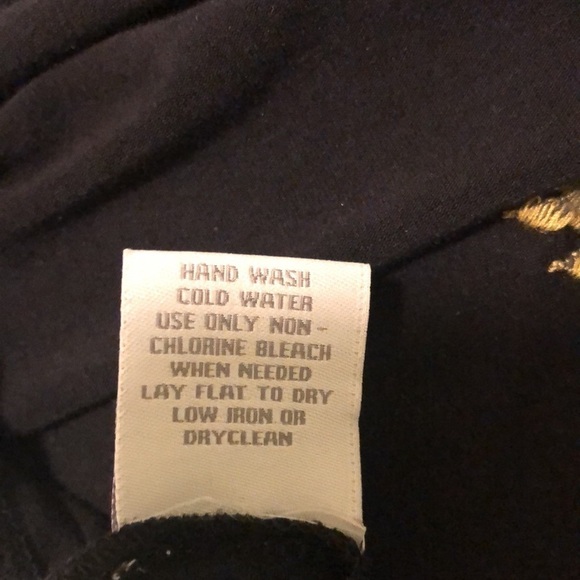 Soft Surroundings embroidered black long top - Picture 8 of 8